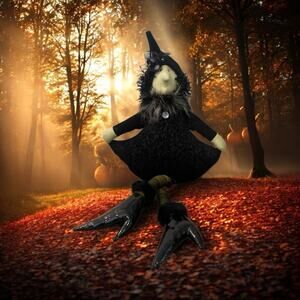 Woof & Poof Musical Witch XL 2013 Halloween Doll 24” Ding Dong The Witch Is Dead